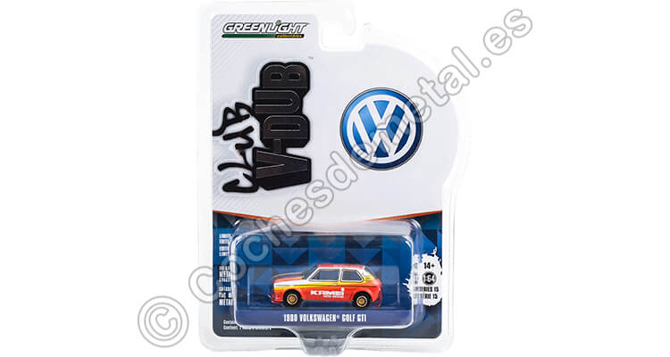 1980 Volkswagen VW Golf GTI Kamei Club Vee-Dub series 15 1:64 Greenlight 36060E