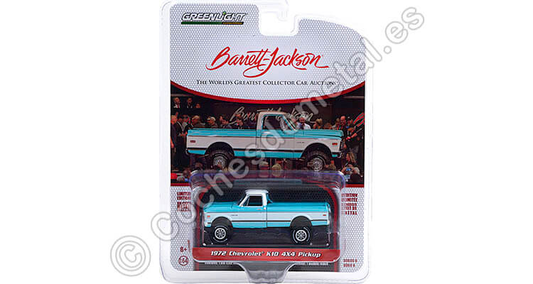 1972 Chevrolet K10 4X4 Pickup Barret Jackson Series 6 1:64 Greenlight 37220D
