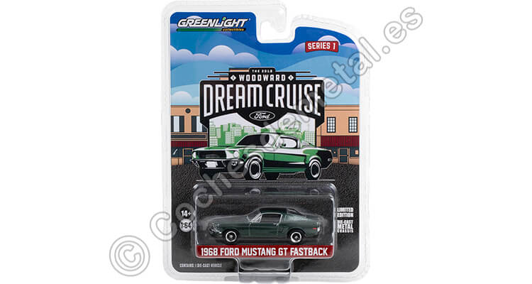 1968 Ford Mustang GT Fastback Woodward Dream Cruise Series 1 1:64 Greenlight 37280E