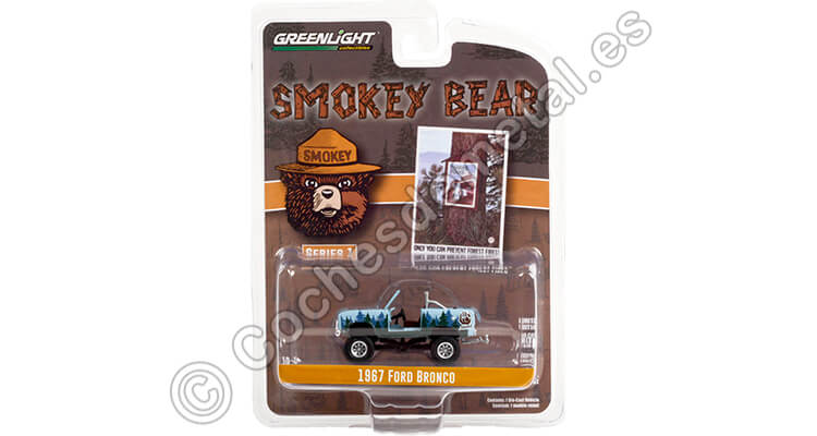 1967 Ford Bronco Smokey Bear Series 1 1:64 Greenlight 38020C