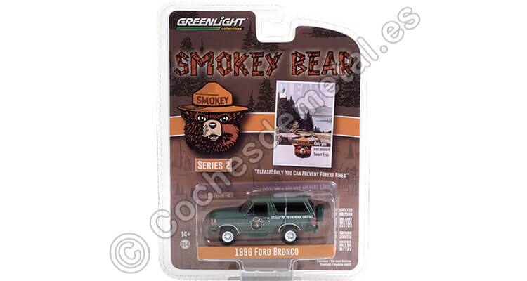 1996 Ford Bronco Smokey Bear Series 2 1:64 Greenlight 38040E