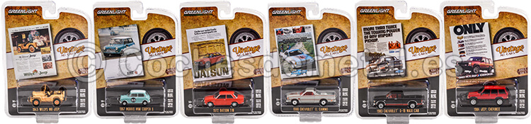 Lote de 6 Modelos Vintage Ad Cars Series 5 1:64 Greenlight 39080