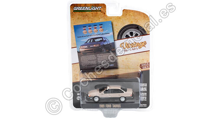 1989 Ford Taurus Vintage Ad Cars Series 8 1:64 Greenlight 39110E