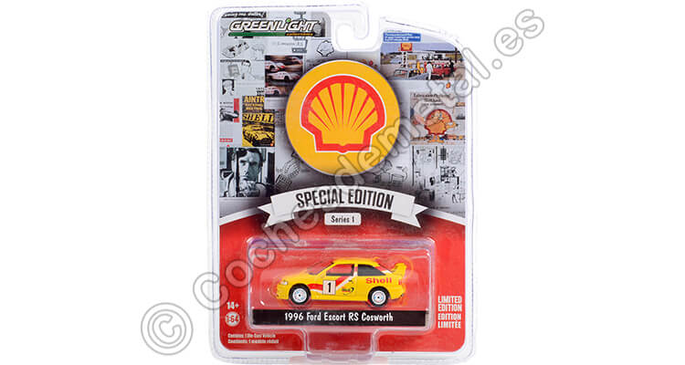 1996 Ford Escort RS Cosworth Nº1 Shell Helix Shell Oil Series 1 1:64 Greenlight 41125C