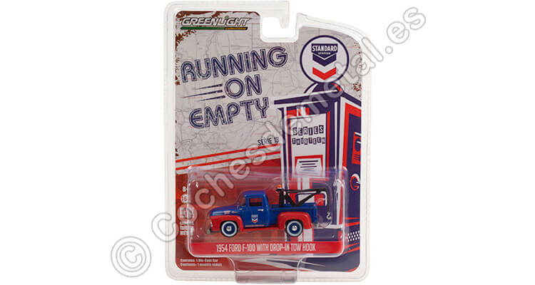 1954 Ford F-100 with Drop-in Tow Hook Running on Empty Series 13 1:64 Greenlight 41130A
