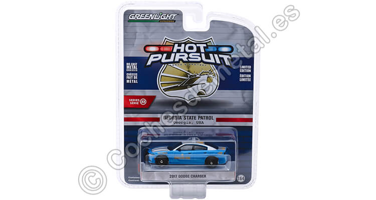 2017 Dodge Charger Police Georgia Hot Pursuit Series 33 1:64 Greenlight 42900E