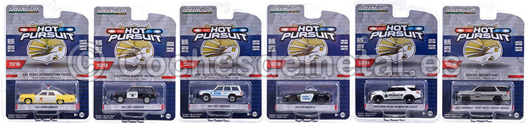 Pack de 6 Modelos Hot Pursuit Series 38 1:64 Greenlight 42960