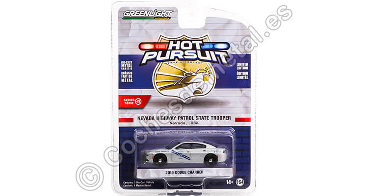 2019 Dodge Charger Nevada Highway Patrol Hot Pursuit series 41 1:64 Greenlight 42990D