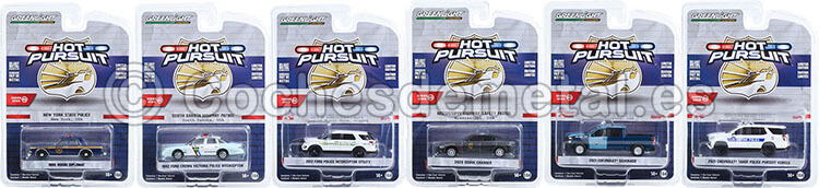 Lote de 6 Modelos Hot Pursuit Series 42 1:64 Greenlight 43000