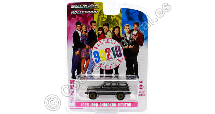 1988 Jeep Cherokee Beverly Hills, Hollywood Series 33 1:64 Greenlight 44930A