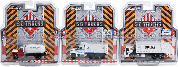 Lote de 3 Modelos H.D. Trucks Series 16 1:64 Greenlight 45160