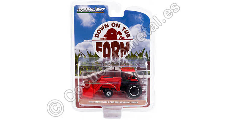 1984 Tractor con ROPS y Pala Frontal Down on the Farm Series 5 1:64 Greenlight 48050C