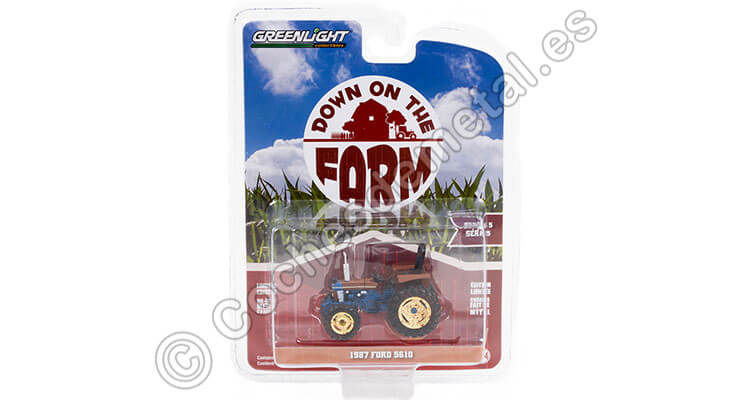 1987 Tractor Ford 5610 con Tracción en las 4 Ruedas Down on the Farm Series 5 1:64 Greenlight 48050D