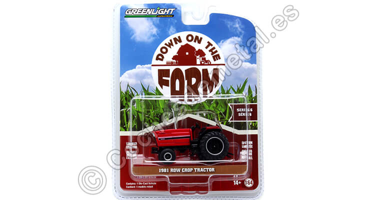 1981 International 3088 Down on the Farm Series 6 Rojo 1:64 Greenlight 48060C