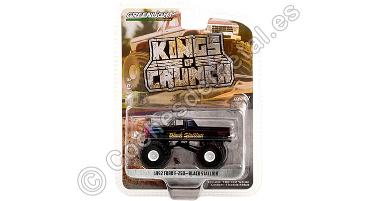 1992 Ford F-250 Black Stallion Kings of Crunch Series 11 1:64 Greenlight 49110E