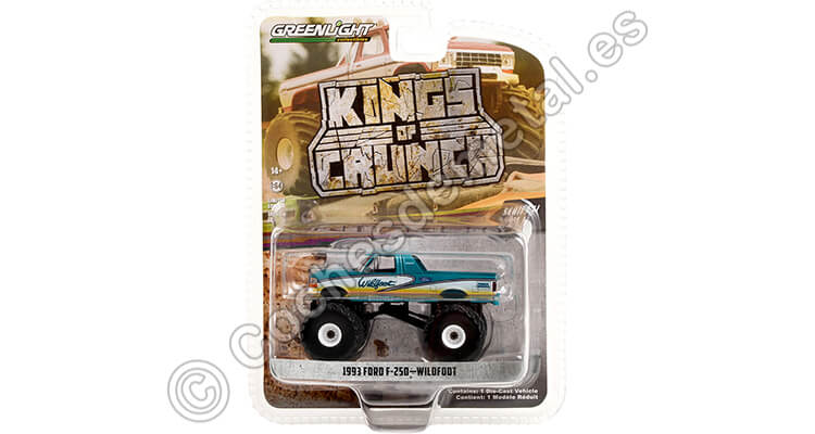1993 Ford F-250 Monster Truck Wildfoot Kings of Crunch Series 11 1:64 Greenlight 49110F