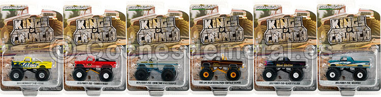 Lote de 6 Modelos Kings of Crunch Series 11 1:64 Greenlight 49110