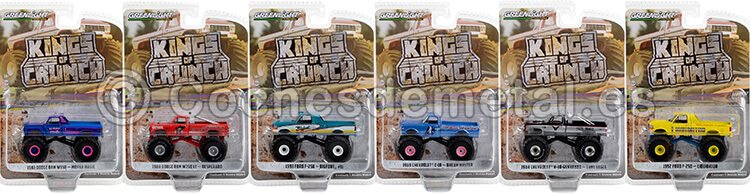 Lote de 6 Modelos Kings of Crunch Series 12 1:64 Greenlight 49120