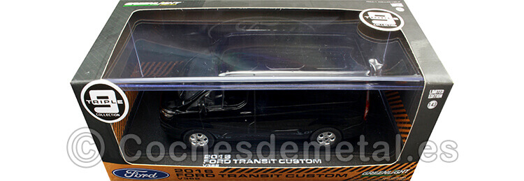 2016 Furgoneta Ford Transit V362 Custom Negro 1:43 Greenlight 51095