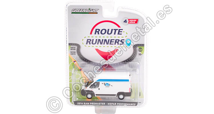 2014 Furgoneta Dodge Ram ProMaster MOPAR Performance Route Runners Series 4 1:64 Greenlight 53040A