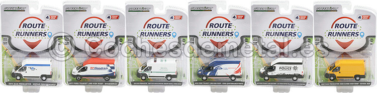 Lote de 6 Modelos Route Runners Series 4 1:64 Greenlight 53040