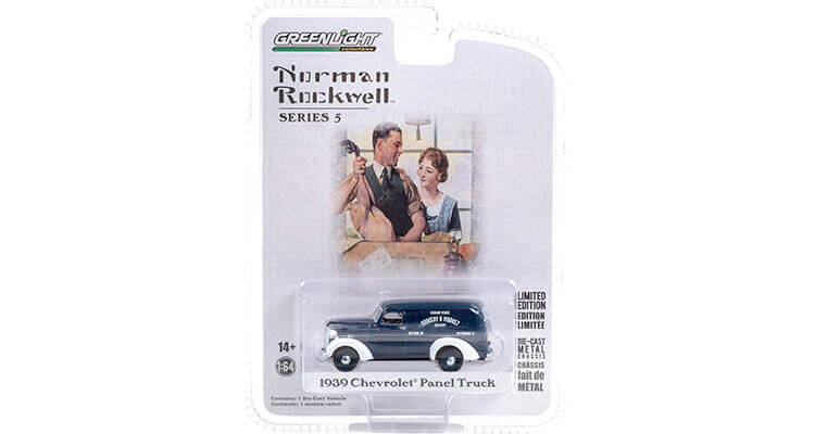 1939 Chevrolet Panel Truck Norman Rockwell Series 5 1:64 Greenlight 54080A