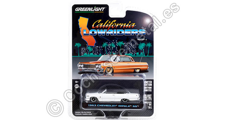 1964 Chevrolet Impala SS Convertible California Lowriders Series 2 1:64 Greenlight 63030C