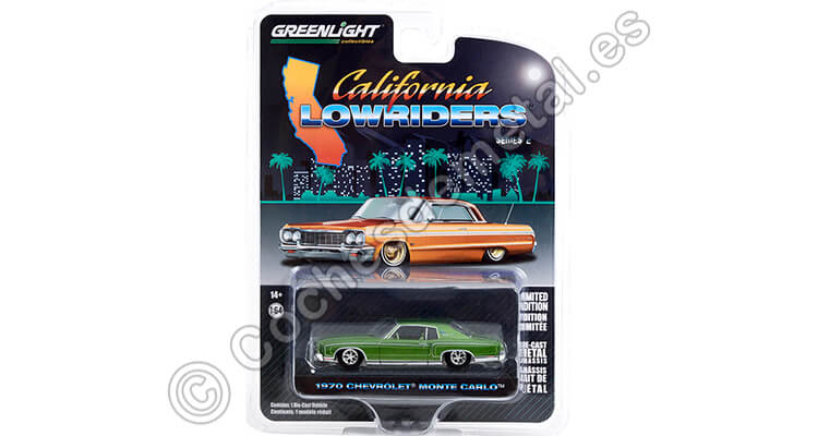 1970 Chevrolet Monte Carlo California Lowriders Series 2 1:64 Greenlight 63030D