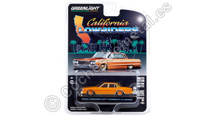 1990 Chevrolet Caprice Classic Custom California Lowriders Series 2 1:64 Greenlight 63030F