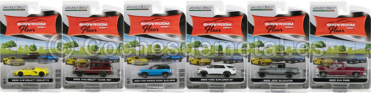Lote de 6 Modelos Showroom Floor Series 1 1:64 Greenlight 68010