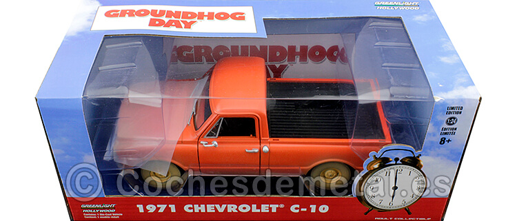 1971 Chevrolet C-10 PickUp El Día de la Marmota Roja 1:24 Greenlight 84131