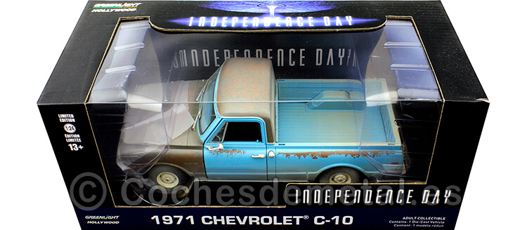 1971 Chevrolet C-10 PickUp Independence Day Azul 1:24 Greenlight 84132