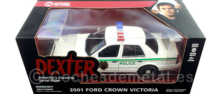 2001 Ford Crown Victoria Police Interceptor Dexter 1:24 Greenlight 84133