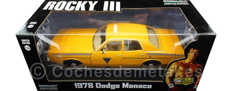 1982 Dodge Monaco City Cab Taxi Rocky III Amarillo 1:24 Greenlight 84161
