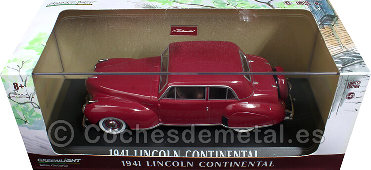 1941 Lincoln Continental Granate 1:43 Greenlight 86324