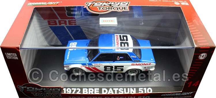 1972 Bre Datsun 510 Nº85 Bobby Allison Brock Racing Enterprises Tokyo Torque 1:43 Greenlight 86345