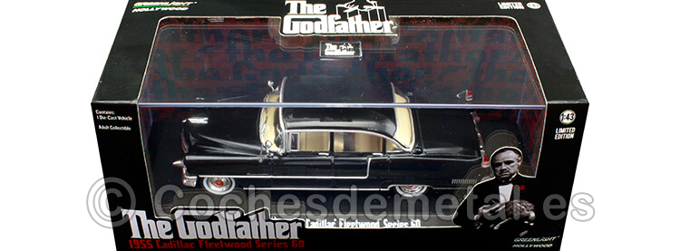 1955 Cadillac Fleetwood Series 60 Special El Padrino Negro 1:43 Greenlight 86492