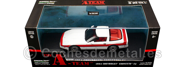 1984 Chevrolet Corvette C4 Targa A-Team Equipo-A 1:43 Greenlight 86517