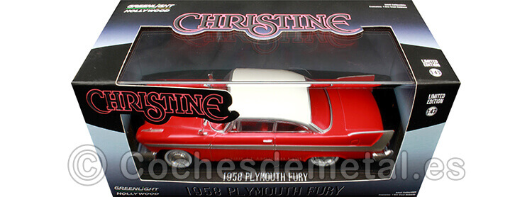 1958 Plymouth Fury Christine Daytime Version Rojo/Blanco 1:43 Greenlight 86529