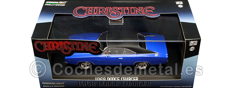 1968 Dodge Charger Christine Azul 1:43 Greenlight 86531