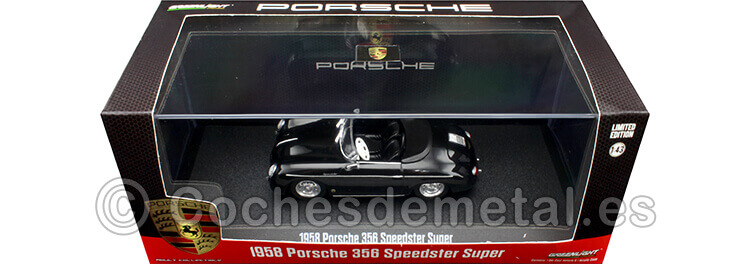 1958 Porsche 356 Speedster Super Negro 1:43 Greenlight 86539
