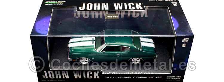1970 Chevrolet Chevelle SS 396 John Wick Verde 1:43 Greenlight 86541