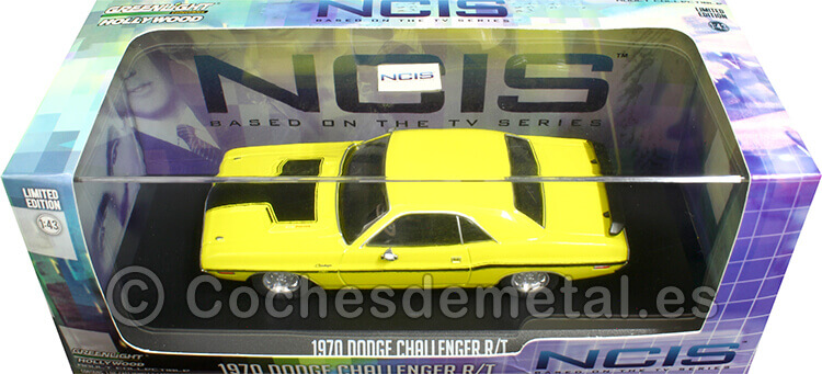 1970 Dodge Challenger R/T 383 Magnum NCIS Amarillo/Negro 1:43 Greenlight 86579