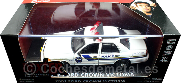 2001 Ford Crown Victoria Interceptor Policía de Pembroke Pines TV series Dexter 1:43 Greenlight 86614