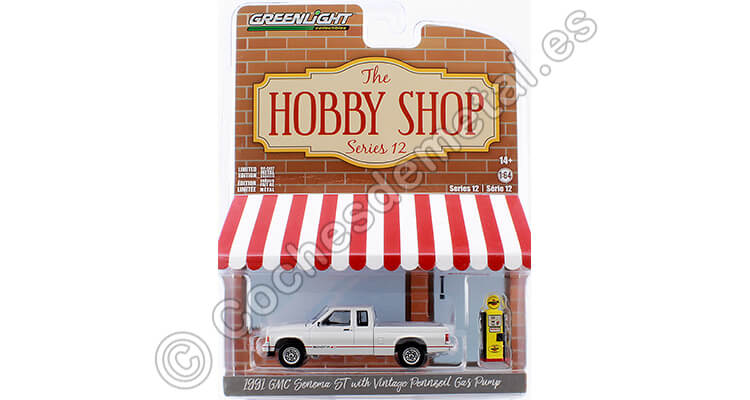 1991 GMC Sonoma ST + Surtidor de Gasolina Pennzoil The Hobby Shop Series 12 1:64 Greenlight 97120D