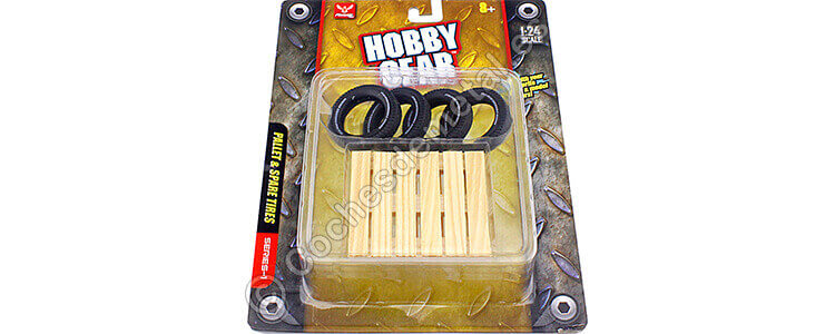 Palet con Neumáticos de Repuesto (Series 1) 1:24 Hobby Gear 17014