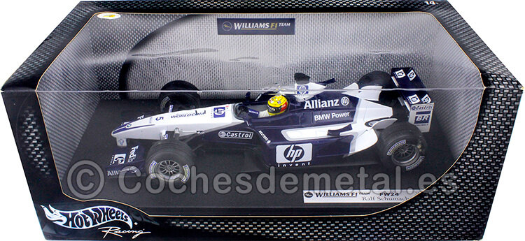2002 Williams F1 BMW FW24 Ralf Schumacher 1:18 Hot Wheels 54624