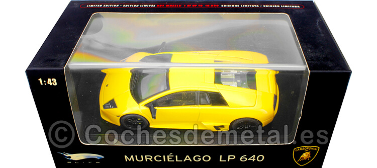 2001 Lamborghini Murcielago LP 640 Amarillo 1:43 Hot Wheels Elite P9942