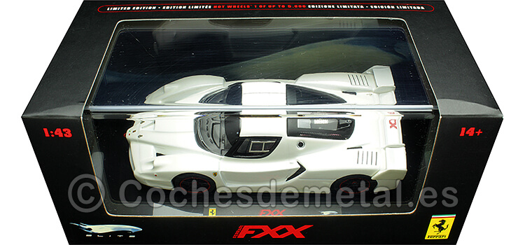 2005 Ferrari FXX Blanco Perlado 1:43 Hot Wheels Elite N5610