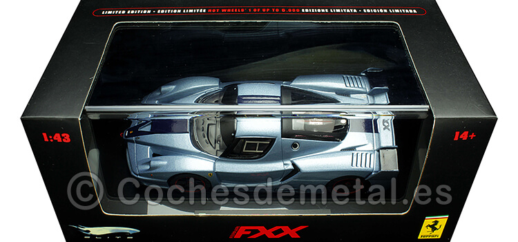 2005 Ferrari FXX Azul/Azul Metalizado 1:43 Hot Wheels Elite N5611